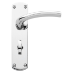 Yarwell Lever on Backplate Bathroom Door